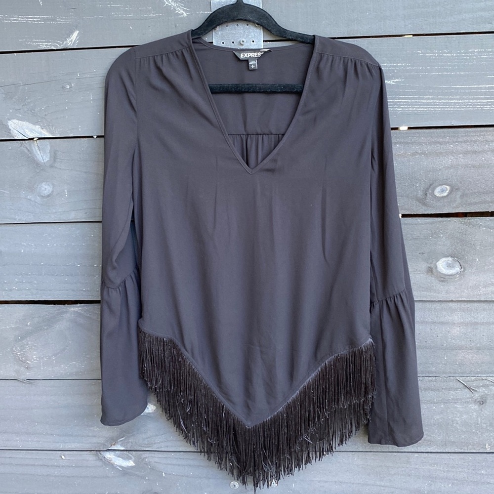 Express Black Top Blouse Size Small - image 1